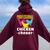 Professional Chicken Chaser Chickens Farming Farm Women Oversized Hoodie Back Print Maroon