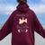Promoted To Big Sister 2025 With Unicorn For New Baby Shower Women Oversized Hoodie Back Print Maroon