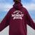 Promoted To Mommy 2024 New Mama First Time Women Oversized Hoodie Back Print Maroon