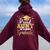 Proud Aunt Of A 2024 Graduate Class Senior Graduation Women Oversized Hoodie Back Print Maroon