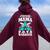 Proud Mama Of A Pots Warrior Orthostatic Awareness Mom Women Oversized Hoodie Back Print Maroon