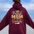 Proud Mom Of A 2024 Graduate For Family Graduation Women Oversized Hoodie Back Print Maroon