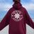 Proud Supporter Of Snow Days Teacher Retro Christmas Holiday Women Oversized Hoodie Back Print Maroon