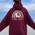 Rainbow Llama Maestra Teacher Spanish Teacher Life Women Oversized Hoodie Back Print Maroon