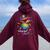 Rainbow Turtle Be Happy In Your Own Shell Autism Awareness Women Oversized Hoodie Back Print Maroon