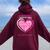 Remembrance In Memory Of My Mom Pink Breast Cancer Awareness Women Oversized Hoodie Back Print Maroon