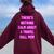 There's Nothing Calm About A Travel Ball Mom Women Oversized Hoodie Back Print Maroon