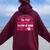 Retired Teacher Cat Lover Mom Retirement Life Graphic Women Oversized Hoodie Back Print Maroon