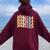 Retro Groovy Maestra Spanish Teacher Bilingual Women Women Oversized Hoodie Back Print Maroon