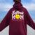 Retro Softball Mom Like A Normal Mom But Louder And Prouder Women Oversized Hoodie Back Print Maroon