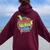 Retro Student Council Vibes Groovy School Student Council Women Oversized Hoodie Back Print Maroon