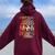 Retro Vintage I Didn't Plan On Becoming A Soccer Mom Women Oversized Hoodie Back Print Maroon