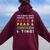 Rice And Peas And Chicken Jamaican Slang And Cuisine Women Oversized Hoodie Back Print Maroon