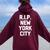 Rip New York City Saying Sarcastic Novelty Nyc Women Oversized Hoodie Back Print Maroon