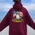 Salute Duck American Usa Flag Memorial Day 4Th Of July Women Oversized Hoodie Back Print Maroon