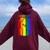 San Diego Lgbt Pride Month Lgbtq Rainbow Flag Women Oversized Hoodie Back Print Maroon