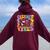 Science Vibes Retro 1St Day Of Back To School Groovy Teacher Women Oversized Hoodie Back Print Maroon