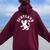 Scotland Vintage Lion Scottish Pride Uk Women Oversized Hoodie Back Print Maroon