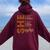 She Is Me Strong Educated Blessed Black History Girls Women Oversized Hoodie Back Print Maroon