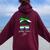 Sierra Leone Girl Women Oversized Hoodie Back Print Maroon