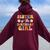 Sister Of The Birthday Girl Groovy Themed Matching Family Women Oversized Hoodie Back Print Maroon