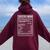 Soccer Mom Ball Mom Nutritional Facts 2021 Women Oversized Hoodie Back Print Maroon