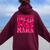 Somebody's Fine As Baby Mama Saying Groovy Women Oversized Hoodie Back Print Maroon