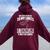 This Sport Pushes Me To My Limits Wrestling Women Oversized Hoodie Back Print Maroon