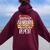 Sunrise Sunburn Sunset Repeat Summer Summer Women Oversized Hoodie Back Print Maroon