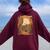 Sunset Classic Chopper Stunning Retro Vintage Motorcycle Women Oversized Hoodie Back Print Maroon