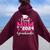 Super Proud Mom Of 2024 Kindergarten Graduate Awesome Family Women Oversized Hoodie Back Print Maroon