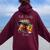 Talk Derby To Me Horse Racing Bourbon Derby Day Women Oversized Hoodie Back Print Maroon