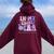 In My Teacher Era Special Education Version Sped Teacher Era Women Oversized Hoodie Back Print Maroon