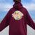 Teacher Groovy Retro Vintage Teaching Men Women Oversized Hoodie Back Print Maroon