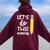 Lets Do This Test Day State Testing Teacher Motivational Women Oversized Hoodie Back Print Maroon