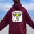 That's My Son Out There Number 69 Softball Mom & Dad Women Oversized Hoodie Back Print Maroon