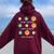 Three Eclipse To Learn Science Teacher Space Women Oversized Hoodie Back Print Maroon
