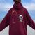 Totality Panda Solar Eclipse 08042024 Cute Eclipse Girls Women Oversized Hoodie Back Print Maroon