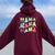 Toy Story Mama Boy Mom Mommy Groovy Happy Mother's Day Women Oversized Hoodie Back Print Maroon