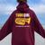 Tuba Girl Cute Marching Band Women Oversized Hoodie Back Print Maroon