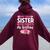 My Twin Sister Never Forgets My Birthday Sibling Women Oversized Hoodie Back Print Maroon