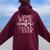 Twin Womb-Mates Baby Sibling Pregnant Quote Women Oversized Hoodie Back Print Maroon