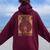 Unapologetically Dope Capricorn Black Girl Melanin Horoscope Women Oversized Hoodie Back Print Maroon