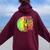 Never Underestimate A Girl Who Plays Golf Sports Lover Women Oversized Hoodie Back Print Maroon