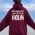 Never Underestimate A Girl Who Plays Violin Player Women Oversized Hoodie Back Print Maroon