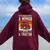 Never Underestimate A Woman With A Tractor Farmer Women Oversized Hoodie Back Print Maroon