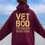 Vet Bod Like Dad Bod But With Back Pain Sarcastic Veterans Women Oversized Hoodie Back Print Maroon