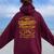 Vintage 1976 44Th Birthday And Women Oversized Hoodie Back Print Maroon