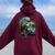Vintage Wolf Wolf Lovers For Boys And Girls Women Oversized Hoodie Back Print Maroon