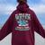 Walk On Water Figure Skating Women Oversized Hoodie Back Print Maroon